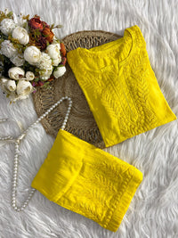 Modal Co-ord butter soft crafted Set