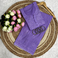 Dobby cotton Ghasspatti Work Plazzo combo