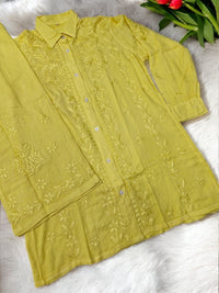 Shirt Style rayon co-ord