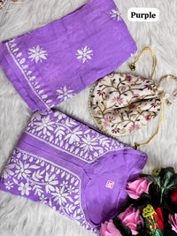 Heavy Handwork Kurti Combo with potli