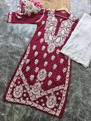 Heavy Modal Pure Work Embroidery Kurta