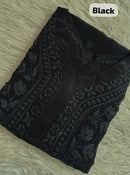 Pure 3d Work Creepe Heavy Designer Kurta