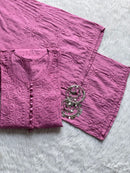 Dyeable Dobby Cotton Plazzo Set