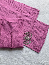 Dyeable Dobby Cotton Plazzo Set