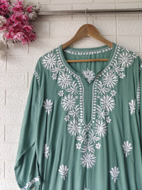 Premium Modal Cotton Chika. Embroidery kurta
