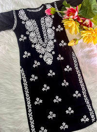 Rayon White hand embroidery combo