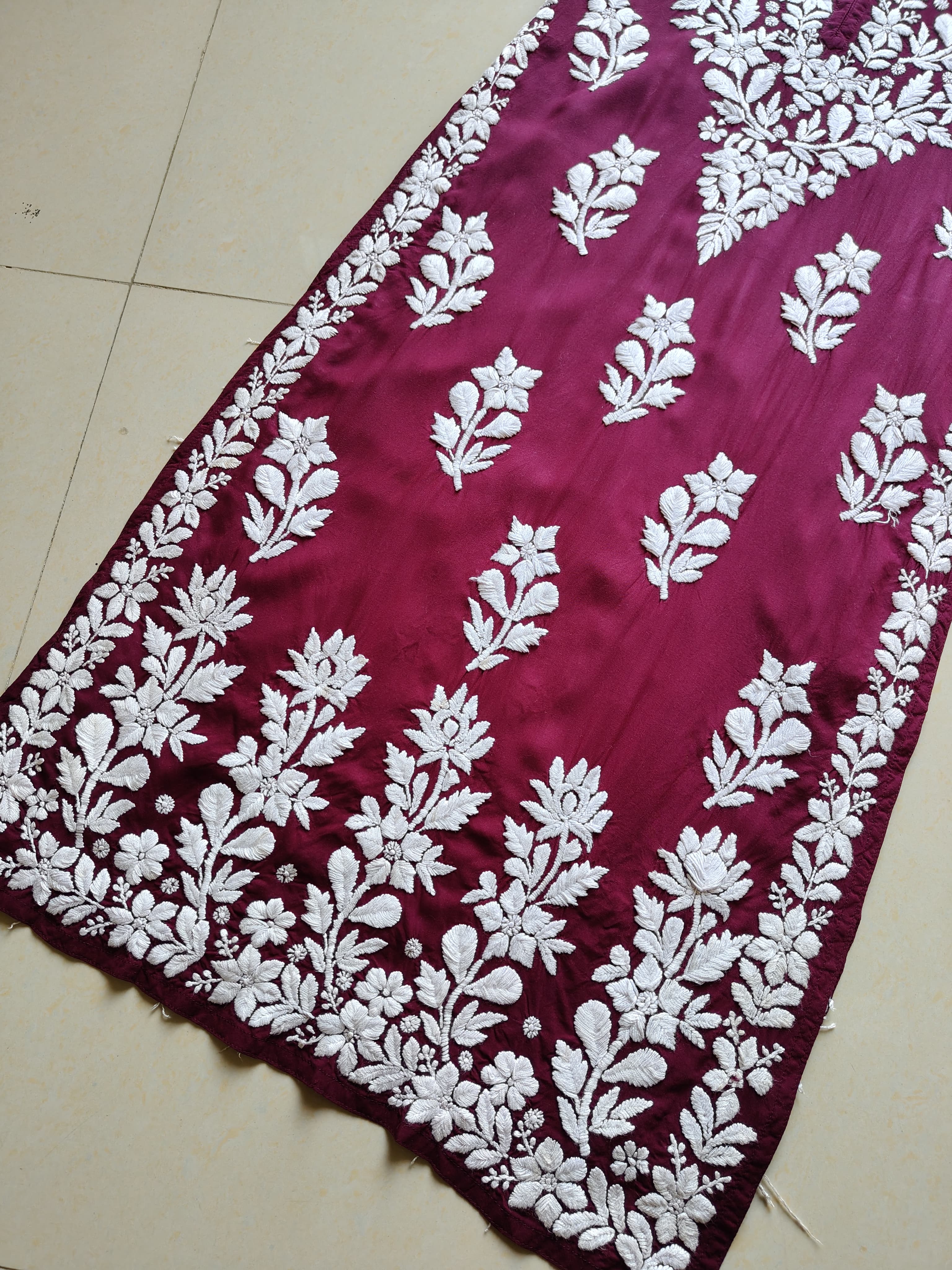 3D heavy Work Modal pure Cotton kurta