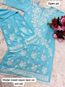 Handwork Heavy Modal Plazzo Combo