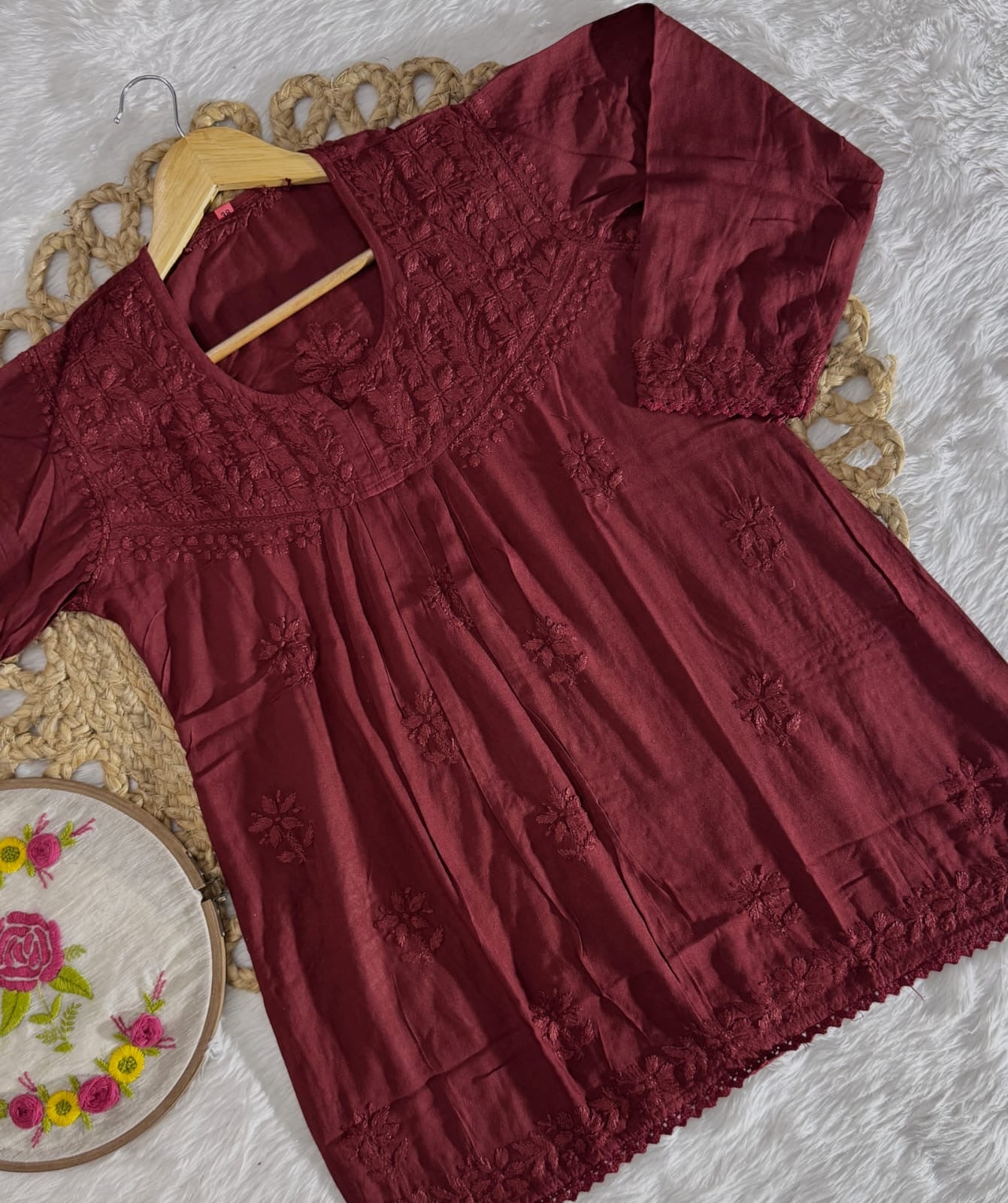 Rayon Short top In Neck Edition