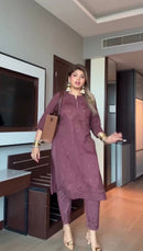 Hifazat Chikankari in Luxury Shade 2pc Pure Cotton