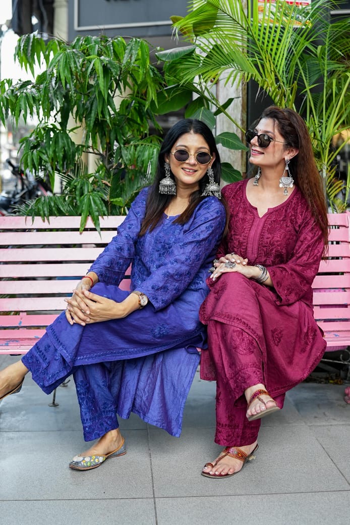 Alfaaz Trending Duet Handworked Chikankari Combo