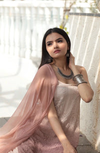 3 Layer Gharara Resham Muqaish Viscose Set - chikankariofficial