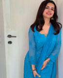 3 Layer Muqaish Resham Gharara Visose - chikankariofficial