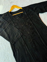 Rangrez Muqaish Rayon Leaves Design Kurta