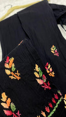 Black Multi Thread Free size Versatile Pant