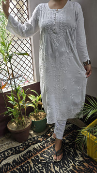 Rayon Hand heavy Work Kurti With pant