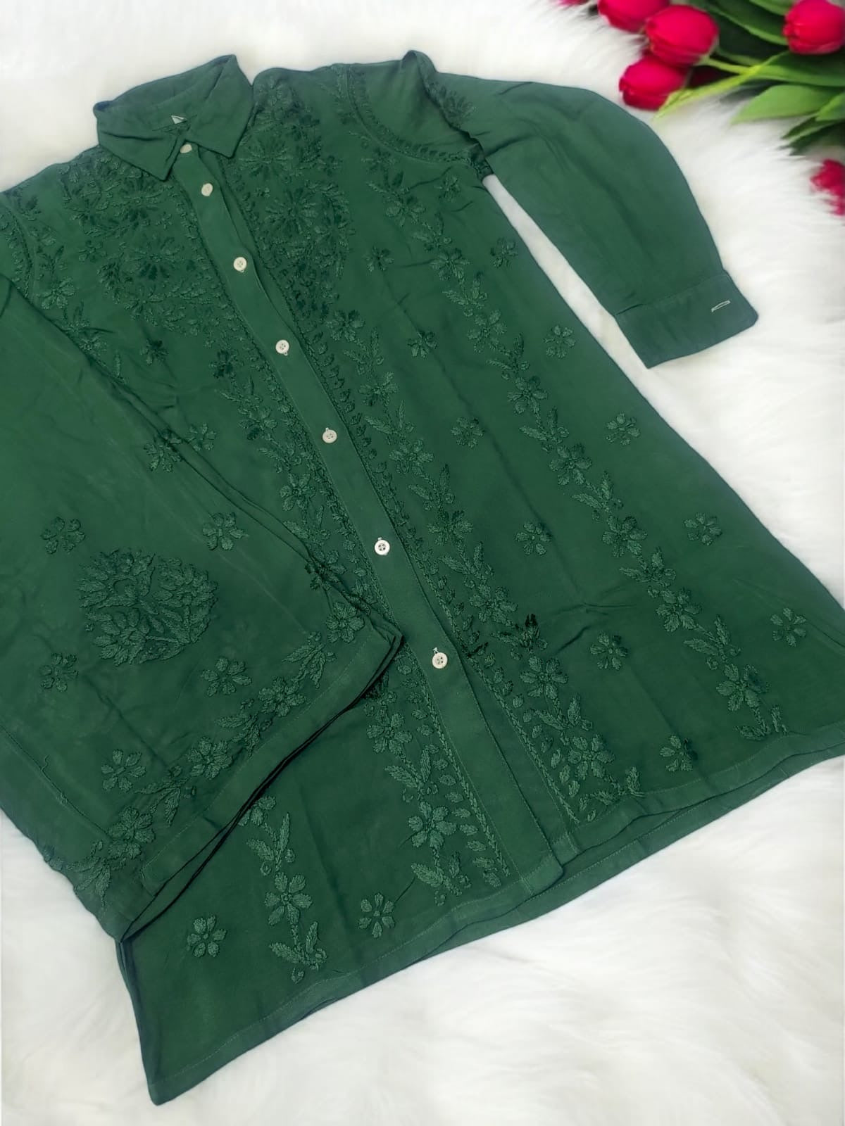 Shirt Style rayon co-ord