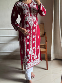 Anaya Heavy Work Modal Pure Cotton Kurta