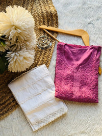 Ombre Modal Cotton Kurta With lais Pant