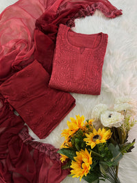 Rangrez 3pc Ombre Soft Crafted Designer Set