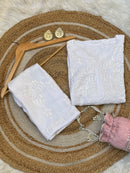 Heavy Work Soft Dyeable modal Plazzo set