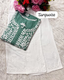 Heavy handwork Fine rich Modal soft Kurta with bottom