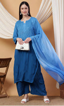 Rangrez Handcrafted Soft Rayon 3pc Ombre Set