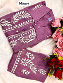 Modal Cotton Fine Embroidery Work Stylish Shirt Pant