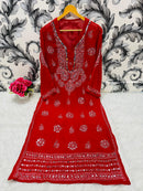 Heavy Gala Daman Mirror Kurta with inner