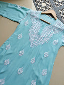 Long soft Regular Chikankari Kurtis