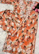 Rich Work Pure Mul cotton Kurti And handwork plazzo