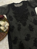 Organza 3pc Muqaish Luxury Handmade Set