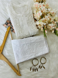 Organza Tone To tone Kurta with Inner & Pant