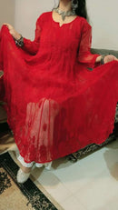 Red 56 Kali Gown Tone to tone