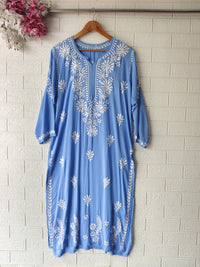 Premium Modal Cotton Chika. Embroidery kurta