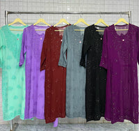 Muqaish Worked Hania Chikankari Kurta