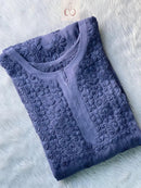 3D Luxe Viscose Kurta - chikankariofficial