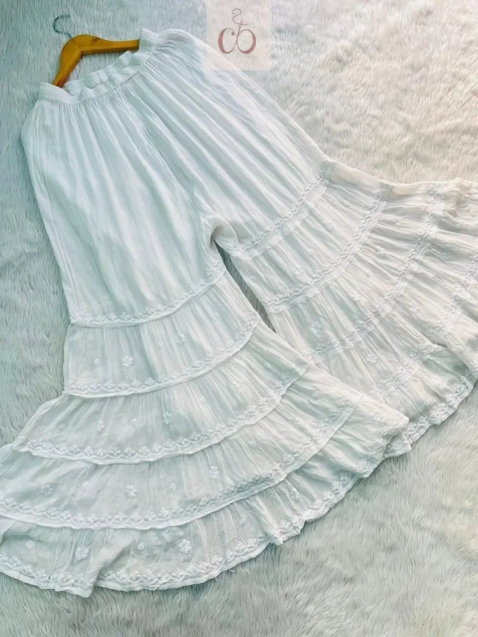 3D luxe viscose Kurti - chikankariofficial