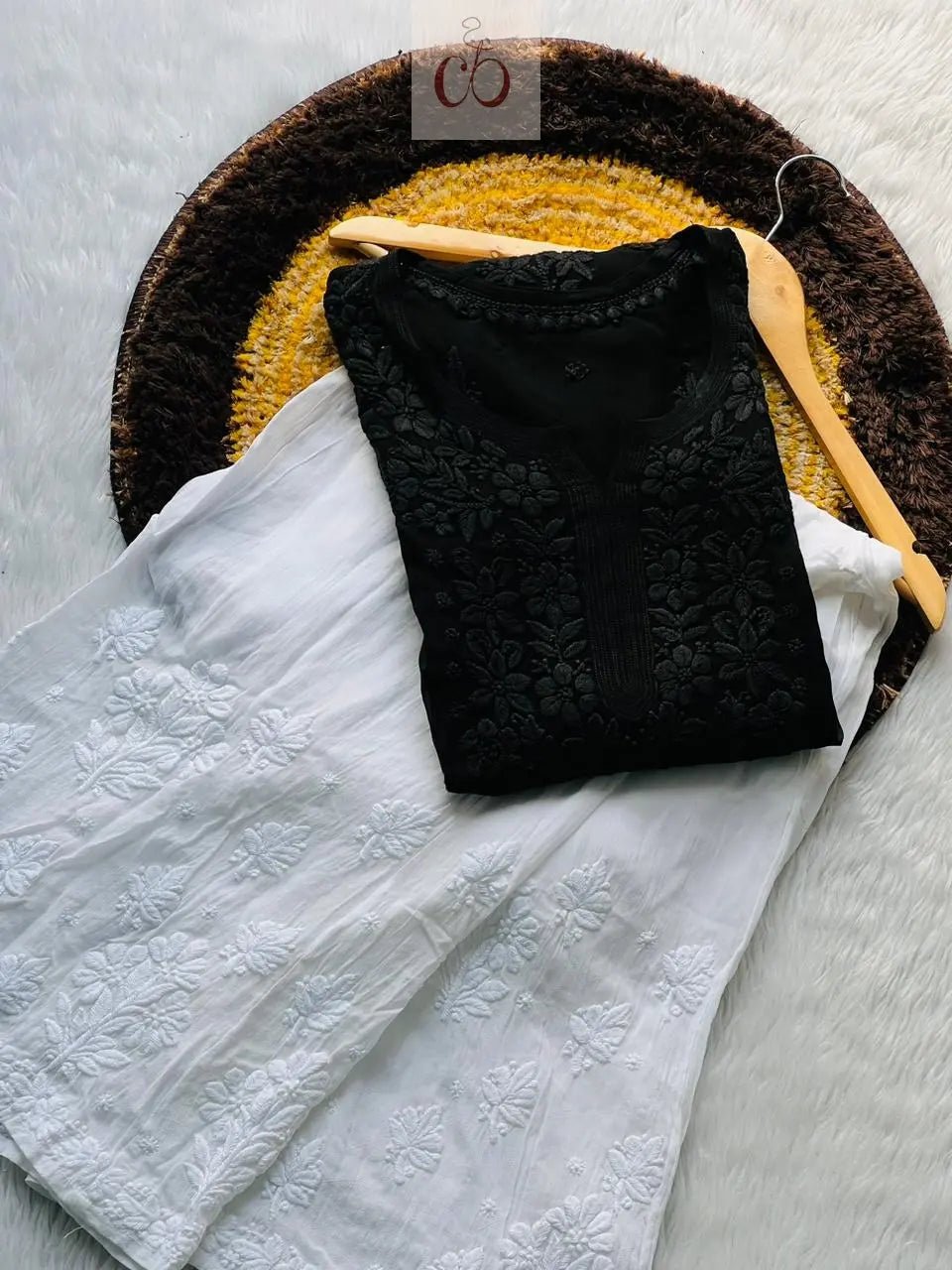 3D Viscose Luxe Kurtis - chikankariofficial