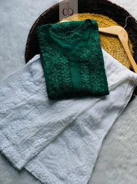 3D Viscose Luxe Kurtis - chikankariofficial