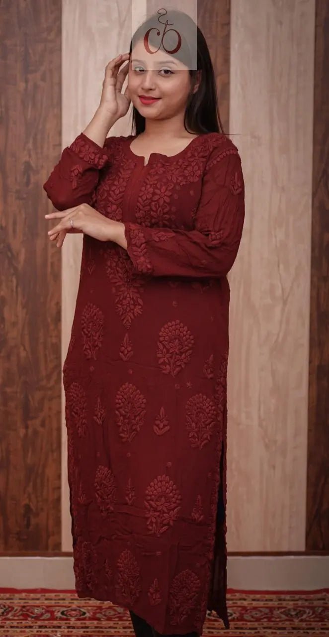 3D Viscose Luxe Kurtis