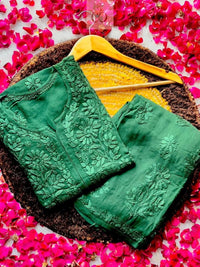 3D Viscose Plazzo Kurti combo - chikankariofficial