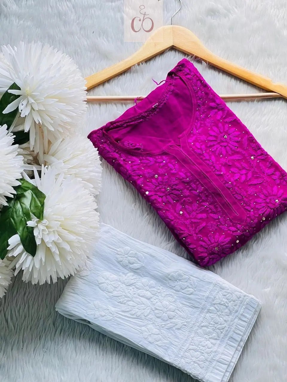 3D Viscose Premium Kurti - chikankariofficial