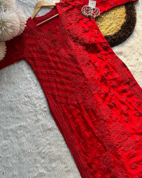 3d Worked Viscose Tone to Tone - chikankariofficial