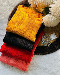 3d Worked Viscose Tone to Tone - chikankariofficial