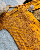 3d Worked Viscose Tone to Tone - chikankariofficial