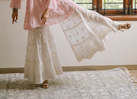 4 Layer 3D Gharara - chikankariofficial