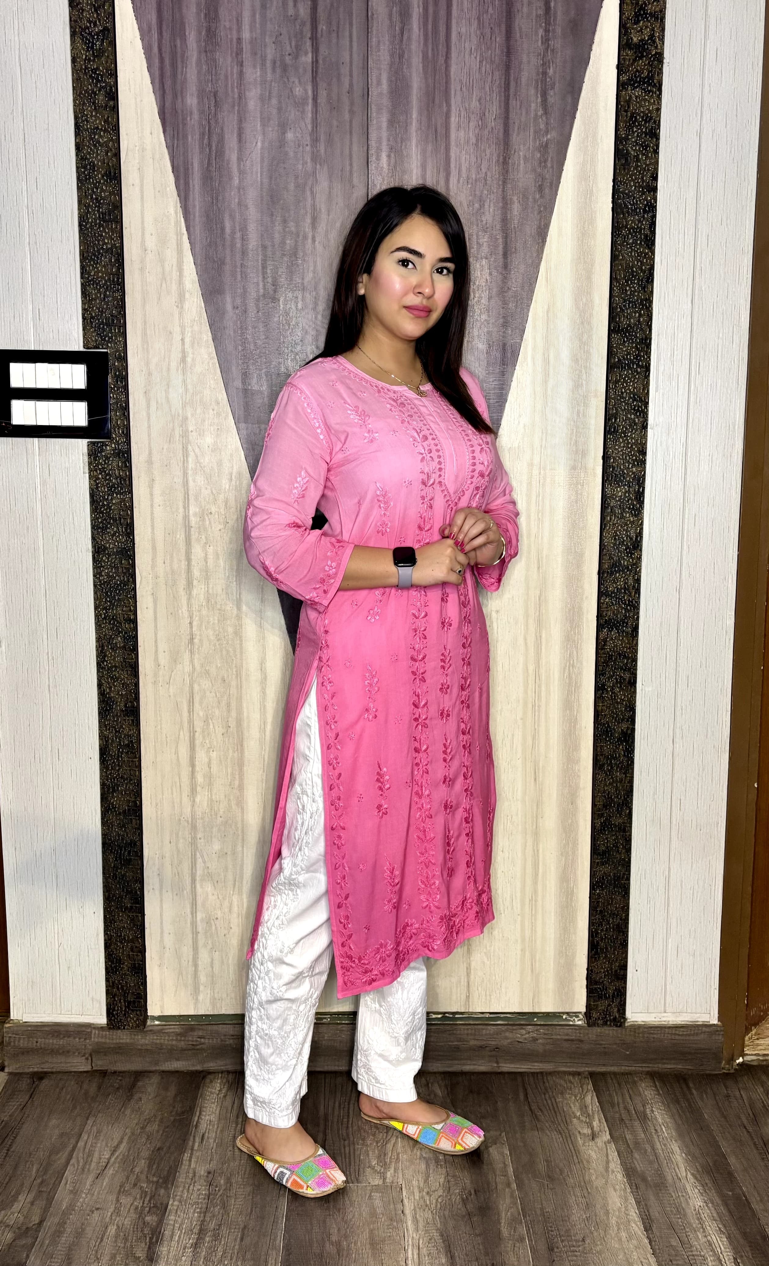 GhasPatti Chaddi Handwork Dual Shade kurta