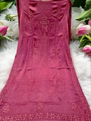 Modal Satin Super Soft Heavywork Co-ord Set