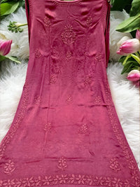 Modal Satin Super Soft Heavywork Co-ord Set